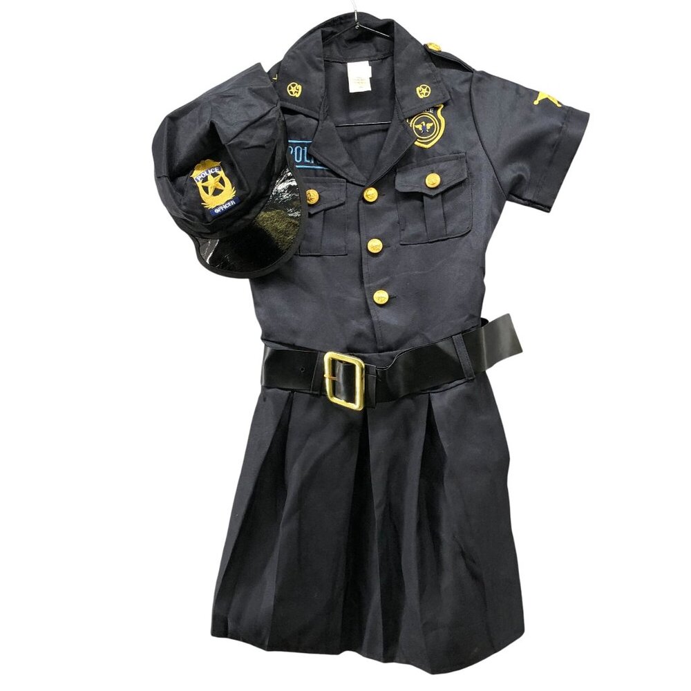 Spooktacular Creations Girls S 5/6-7 Police‎ Costume Dress Full Outfit